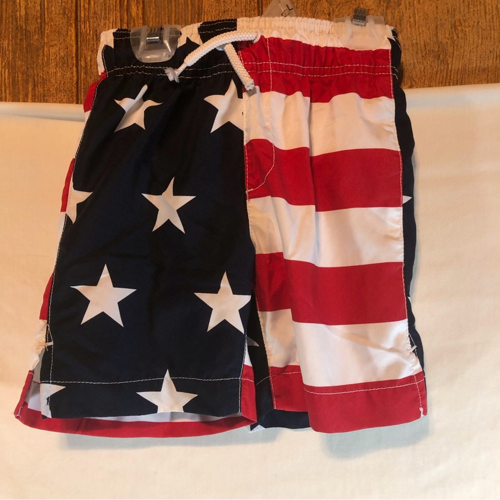 Place Sport boys patriotic swim trunks shorts XS